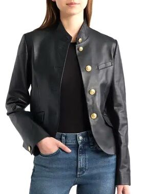 Rag & Bone Sadie Cropped Leather Jacket